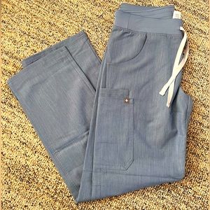 Figs, Kade Cargo Scrub Pant, light blue